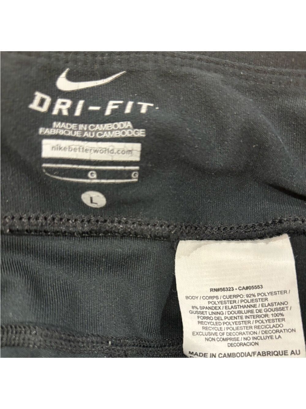 3 PIECES 90s NIKE DRI-FIT CROPPED LEGGINGS  PILATES, YOGO & BARRE CAPRI PANT L - Picture 10 of 11